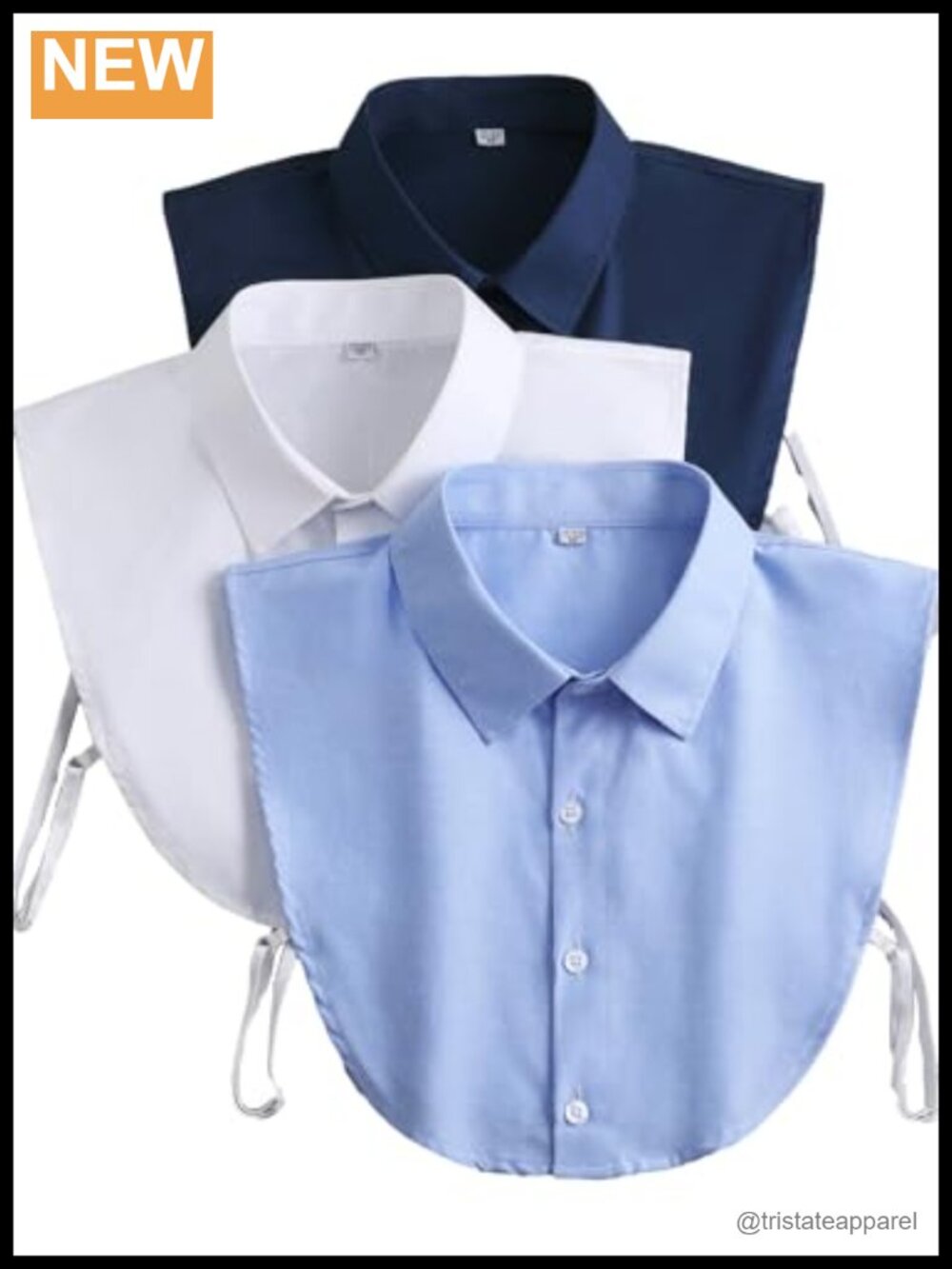 Cotton Detachable Collar Half Shirt Dickey for Women
